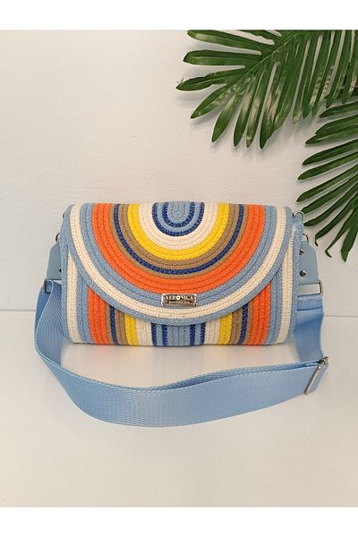 VeronicA Rainbow Shoulder Bag Large Size Tress Thick Strap