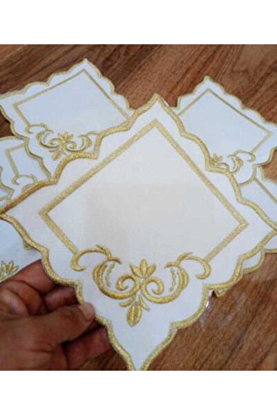 miras home 6 bucăți șervețele de prezentare pentru cafea, șervețele de servire