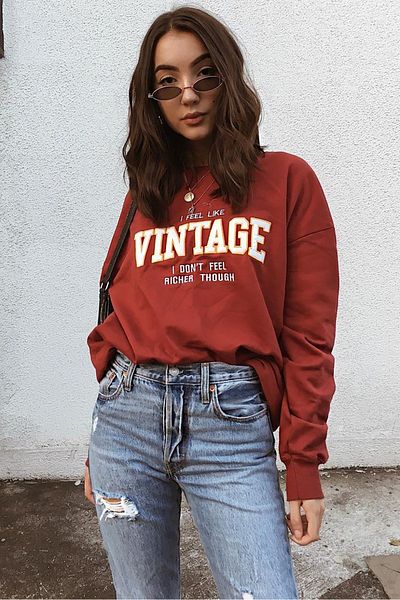 Madmext Mad Girls Tile Sweatshirt Mg970