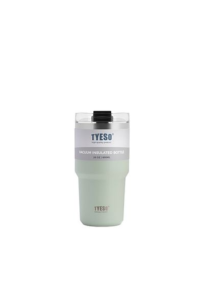 Tyeso Tripletask Thermos Vacuum Stainless Steel with Straw 600ml