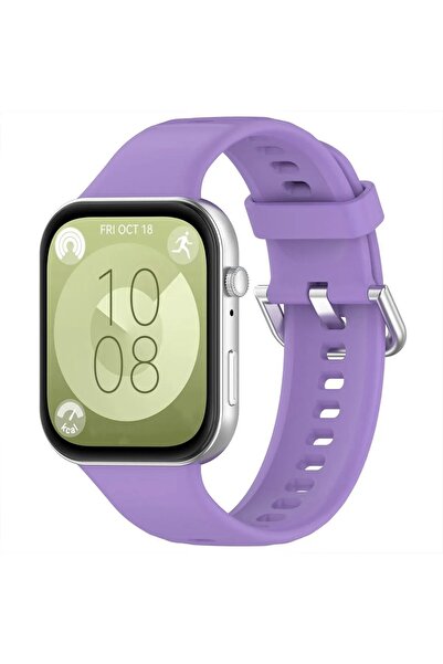 Huawei Watch Fit 3/4/4 Pro Ile Uyumlu Kordon Jel Silikon Tokalı Kayış