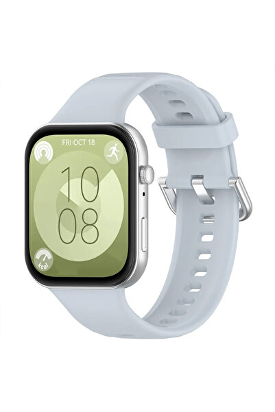 Huawei Watch Fit 3/4/4 Pro Ile Uyumlu Kordon Jel Silikon Tokalı Kayış
