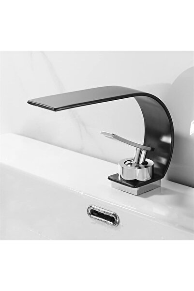 OEM Banyo Lavabo Bataryası Mat Siyah Şelale Yeni 5 Yıl Garantili