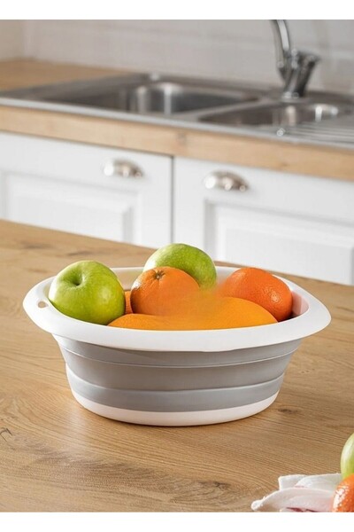 Jet's Home Badya Katlanır Sebze Badyası Silikon Badya Leğen Büyük Boy No:2 5 Lt