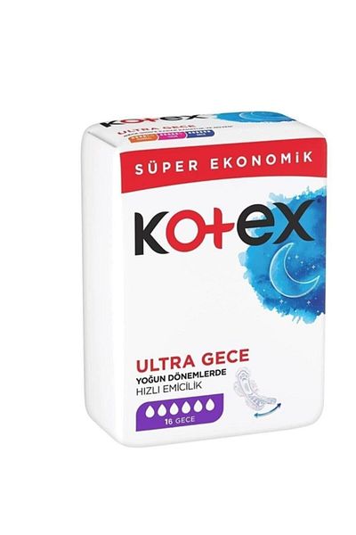Kotex وسادة ليلية الترا كوادرو 1 قطعة من 16