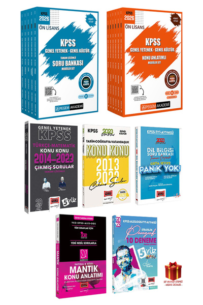Pegem Akademi Yayıncılık KPSS Lise Ön L. Konu A.-Soru B.-Çıkmış S.-Dilbilgisi...