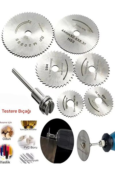 lstri Ahşap Alüminyum Plastik Tahta Kesme Dremel Gravür Oyma Şekil Verme 6 Pa...