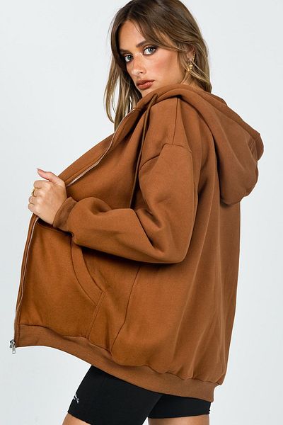 Madmext Mad Girls Braunes Kapuzenpullover Mg1223