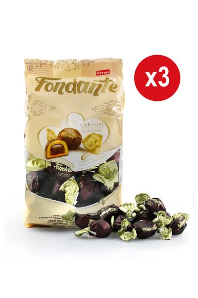 Elvan Fondante Caramel Toffee 200 gr. (1 bucat ) x 3