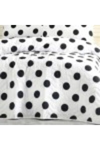 Eponj Home Quilted duvet set 200x220 cm + 2 pillowcases with polka dots, Point Alba