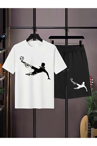 MODAVİBE Unisex Štampano kratke hlače i majica, standardni uzorak, Pamuk - Po...