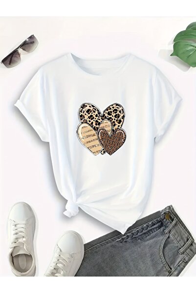 MODAVİBE Μπλουζάκι Unisex με στάμπα, Κανονική εφαρμογή, Ύφασμα βαμβάκι-πολυεσ...