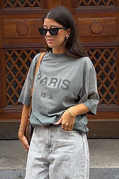 Madmext Dámské tričko Smoked Paris s potiskem Mg1654