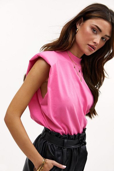 Madmext Μπλουζάκι Mad Girls Pink Padded T-Shirt Mg900