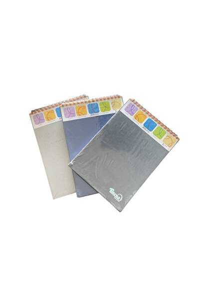 ouz dekor MyScala A4 Üstten Spiralli Çizgili Sert Kapaklı Defter