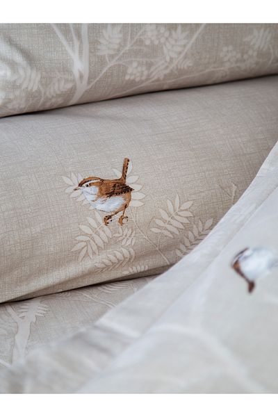 BED LİNE Σετ Παπλωματοθήκη Elysian Beige Διπλό