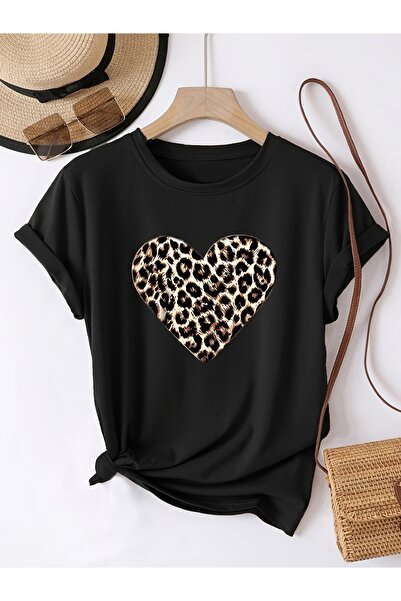 MODAVİBE Μπλουζάκι Unisex με στάμπα, Κανονική εφαρμογή, Ύφασμα βαμβάκι-πολυεσ...