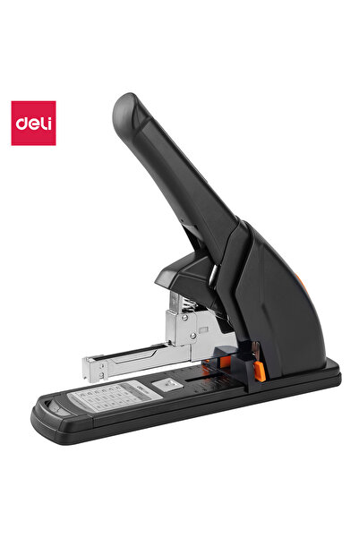 Deli دباسة متينة سهلة الاستخدام باللون الأسود E0386