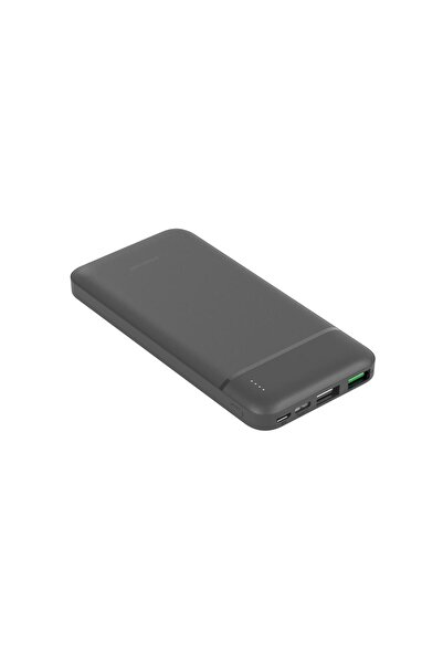Polosmart PBS123 10.000 mAh 1 Type-C 2 USB Çıkışlı Taşınabilir Şarj Cihazı Powerbank Gri