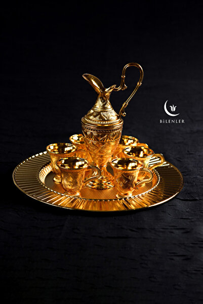 Bilenler Lüks Altın Renkli Kaf Zemzem Takımı 8 Parça