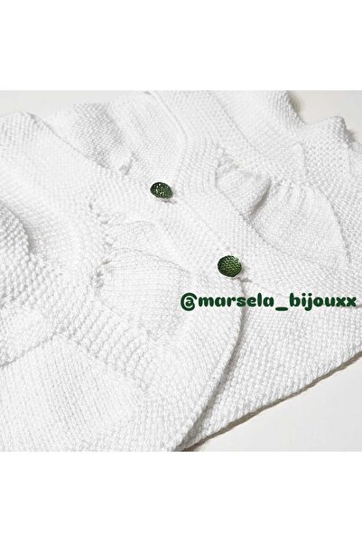 örgü سترة مارسيلا بيضاء للأطفال