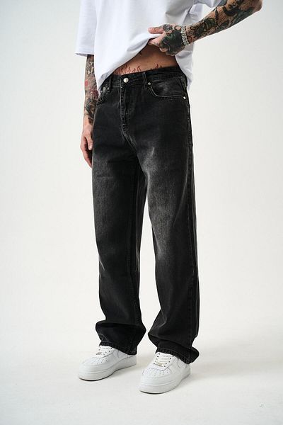Respire ΓΚΡΙ Ανδρικό Washed Baggy Παντελόνι