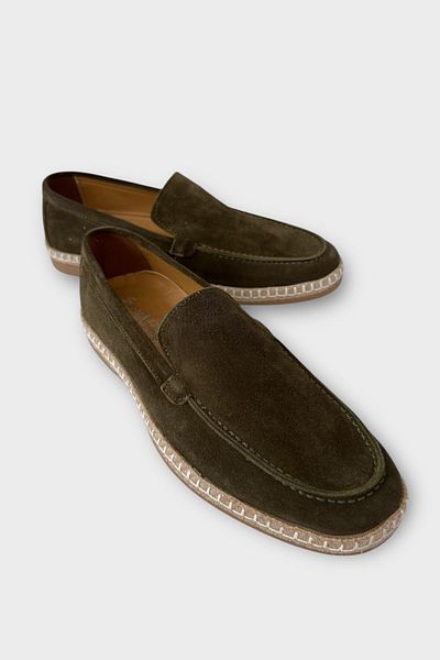Liger Ανδρικά παπούτσια Espadrille από γνήσιο καστόρι KHAKI