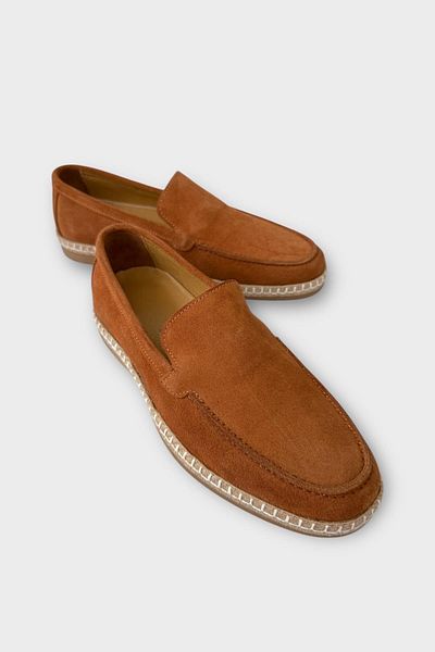 Liger Ανδρικά παπούτσια Espadrille από γνήσιο καστόρι TABA