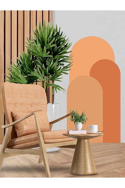 esatoys 3-Piece Boho Oval Foil Wall Sticker |   Minimal and Stylish Children's Room Decoration