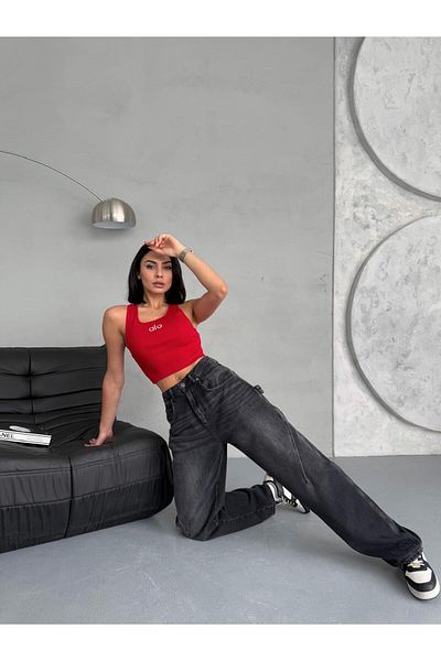 Zeo Basic JEAN BALON FIT CU DETALII DE CUSUT BALET BALET