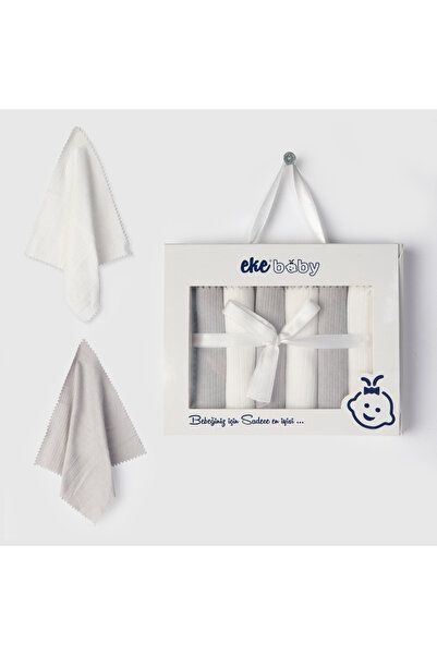 Ekebaby Lüx Kutulu Bebek Ağız Mendili 6 lı