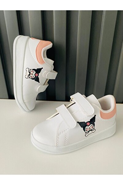 ALTUNTAŞ CHROME Potištěné dívčí chlapecké Unisex CIrt Velcro Lehká sportovní obuv Pudr