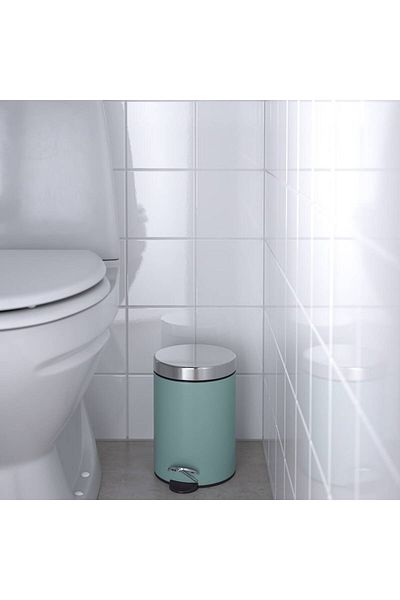 Generic Waste container, light gray-turquoise, 3 L