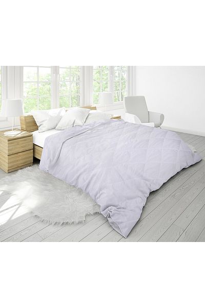 ALCAM Winter duvet, Blanche, quilted microfiber, 180x200 cm, 350g/sqm, warm