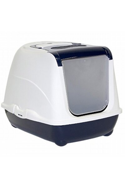 Moderna Navy Blue Flip Cat Large Cat Toilet - 57 cm