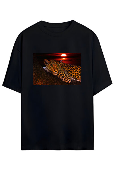 MAGORS Нова сезонна памучна тениска с фигура на ягуар - различни размери!