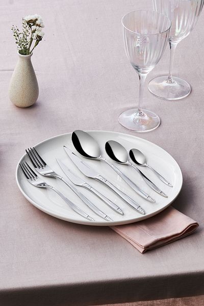 Karaca Holey 84 Pieces 12 Person Fork Spoon Knife Elegance Set Boxed