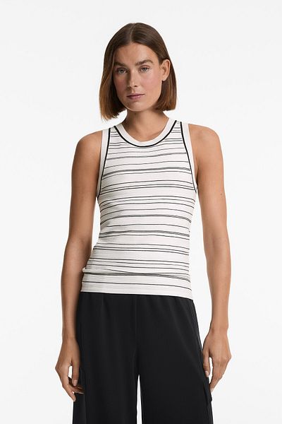 Oysho Striped sleeveless top