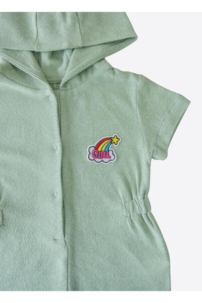 kitikate Organic Girl Towel Beach Dress Green Pareo