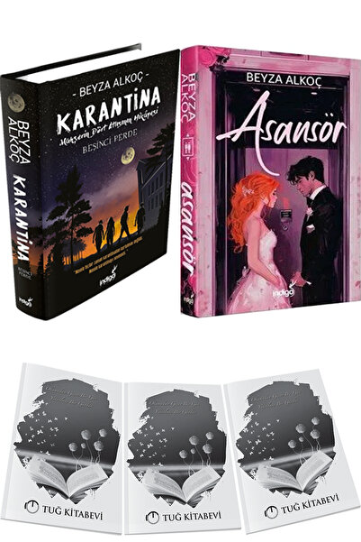 İndigo Kitap Karantina 5 Ciltli ve Asansör Ciltli + Hediyeli
