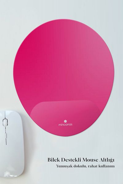 Mincanas Colorful Patterned Oval Mouse Pad with Wrist Support Mouse Pad