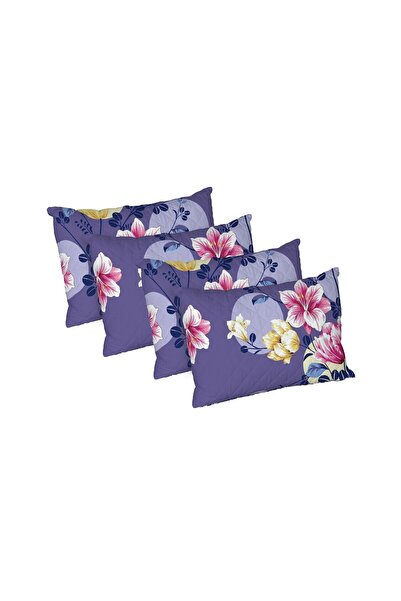 ALCAM Set of 4 Bloom pillows, quilted microfiber, 50x70 cm