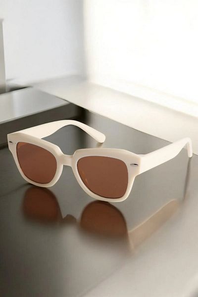 MACERATİ Ogıyani Cream Unisex Vintage Sunglasses