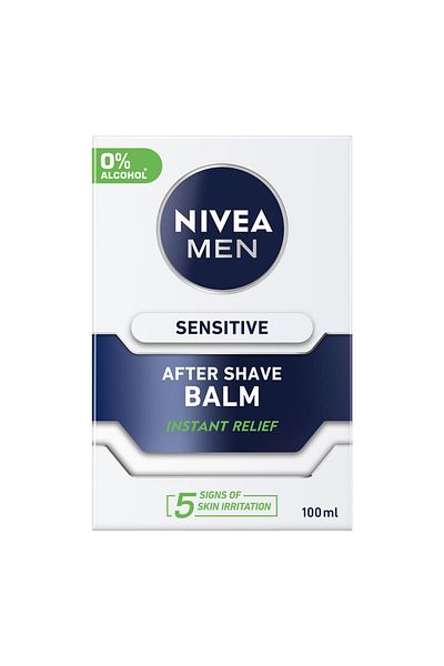 NIVEA بلسم ما بعد الحلاقة للرجال الحساسة، البابونج والهاماميليس، 100 مل