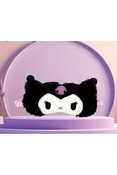 SS HOME CONCEPT رقعة عين نائمة من القطيفة على شكل شخصية كورومي، نظارات نوم