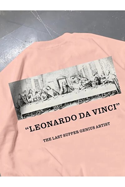 LAND MODA Ανδρικό γραφικό μπλουζάκι The Last Supper of Da Vinci" - Αναπνεύσιμ...