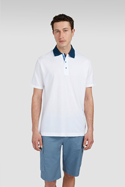 PAUL&SHARK COTTON LYOCELL POLO SHIRT WITH BUTTONS