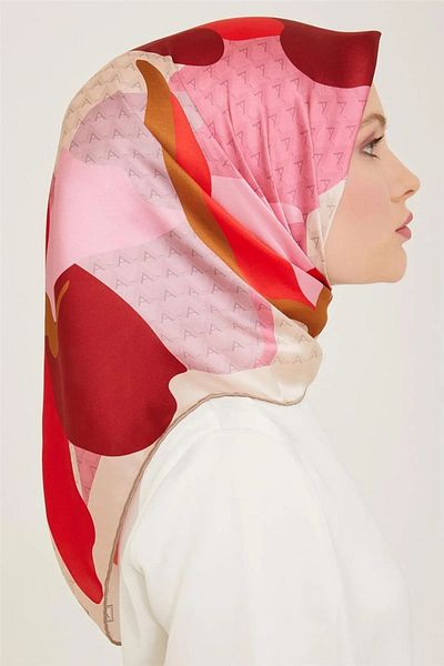 Armine Armi̇ne Twill Silk Scarf 2024 Summer Season 9119D02-05