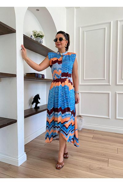kubraozbeybutik Colorbeat Color Transition Satin Dress