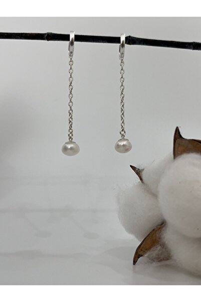 DURAN TAKI TASARIM Hakiki İnci Gümüş Küpe